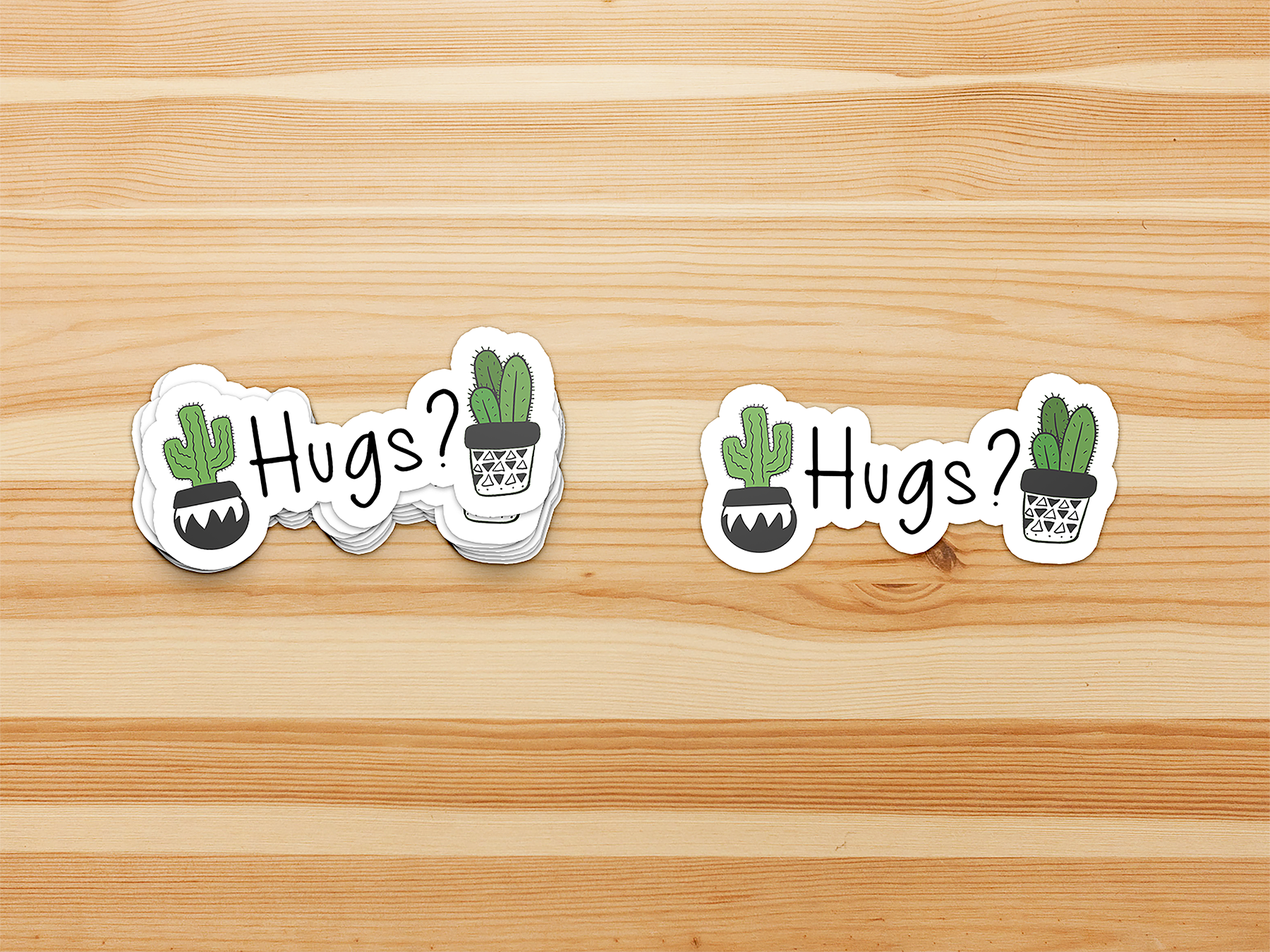 Cactus Hugs Sticker